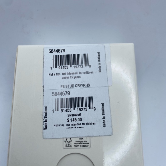 Swarovski Gema White Rhodium Plated Flower Earrings 5644679 - Picture 4 of 5